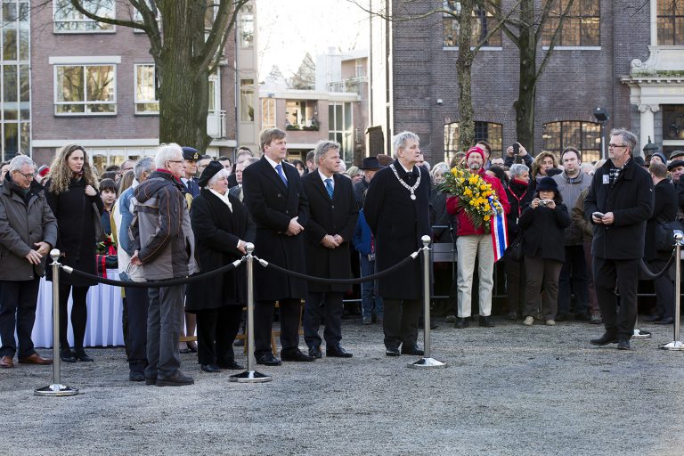 Koning Willem Alexander en Burgemeester van der Laan Foto: Mascha Jansen