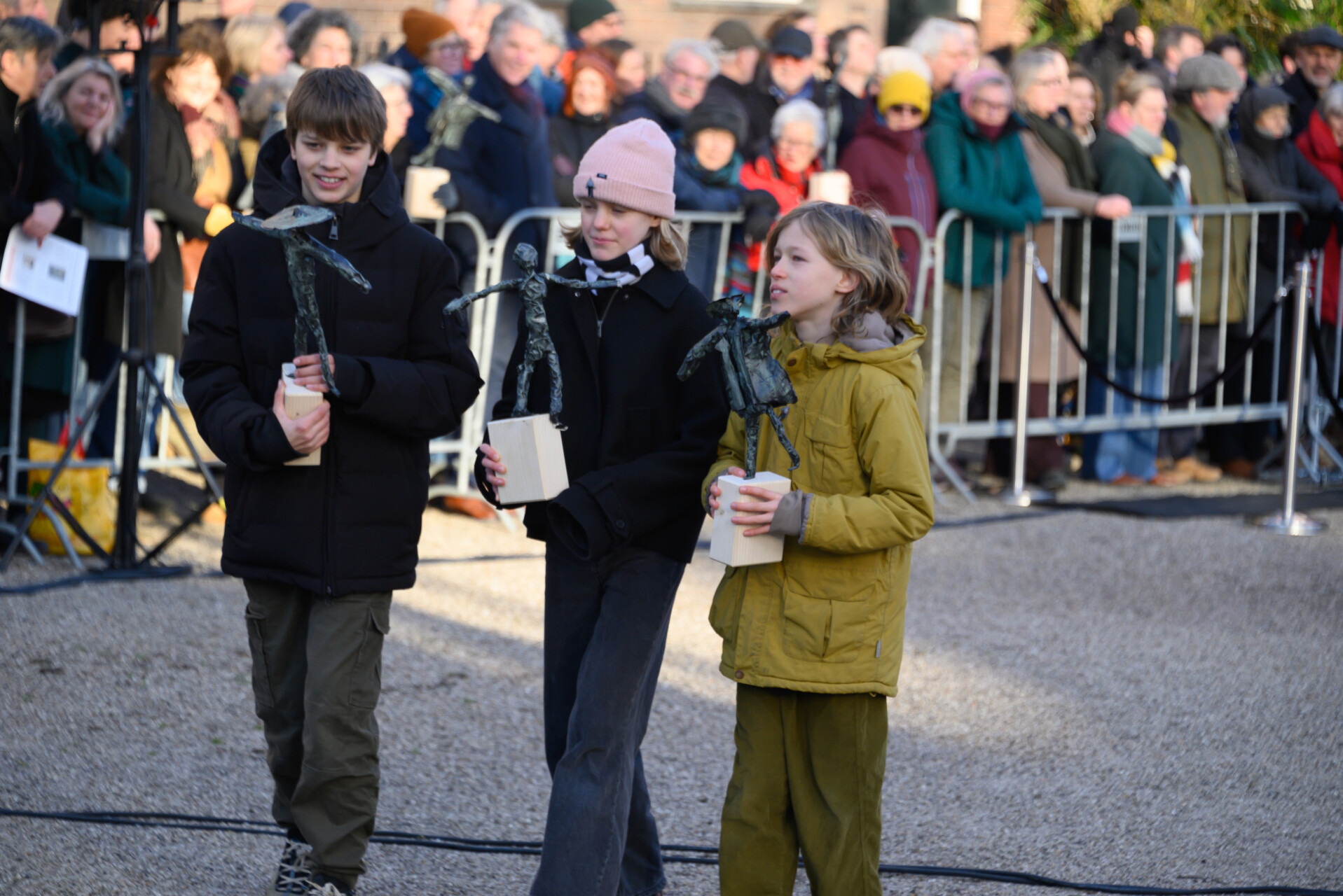 Kinderen met dokwerkertjes